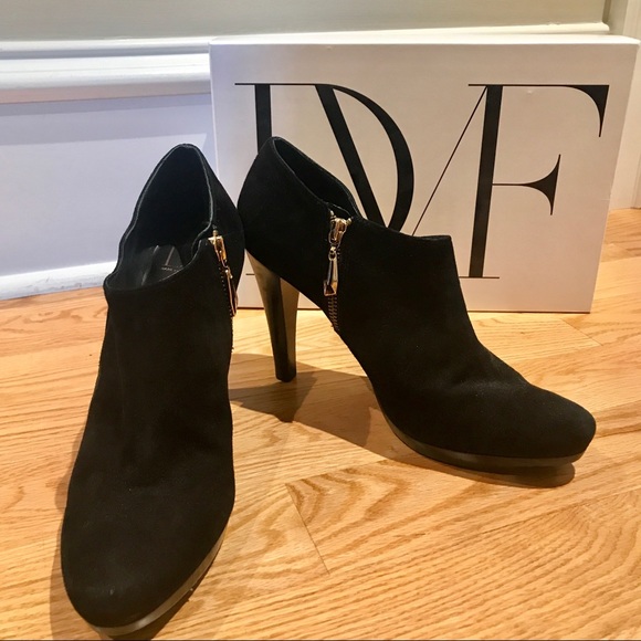 DVF Black Suede Booties - Picture 2 of 8